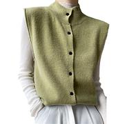Ownwfeat Damen Wollweste Strickjacke Tops Ärmellose Kaschmir Damen Jacken