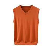 Ownwfeat Strickweste Aus Kaschmirwolle Für Damen Mit V-Kragen, Einfarbige Weste