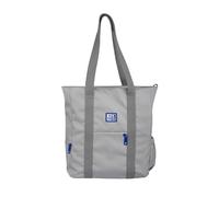 Oxford B-Trendy Schultertasche oder Umhängetasche, 38 cm, gepolsterte Laptoptasche, recyceltes Polyester, Grau, grau, Talla única, Minimal