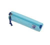 Oxford Federmäppchen für Mädchen und Jungen, Ø 4 cm rund, Stifte-Etui, langlebig, aqua