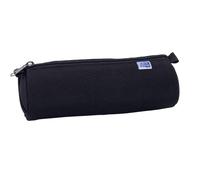 Oxford Federmäppchen, rund, klassisch, 1 Fach, Kapazität: 22 x 7 x 7 cm, Reißverschluss, Polyester, Schwarz