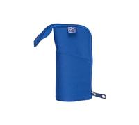 Oxford Federmäppchen Stand-Up Stiftehalter mit Reißverschluss, Stifte-Tasche, blau