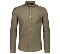 Slim Fit Freizeithemd mit Button-Down-Kragen Modell 'Oxford' XL men Oliv