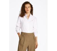 Tommy Hilfiger Damen Bluse aus Baumwolle, weiss, Gr. 38