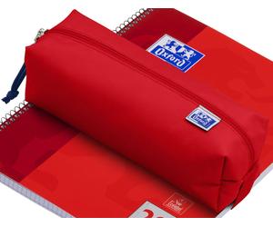 Oxford Schlamper-Etui Polyester rechteckig gross rot recyclebar Farben passend zu den