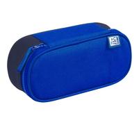 Oxford Schlampermäppchen Funky Dunkelblau - Stifteetui mit Klappe & Gummischlaufen, Großes Mäppchen für Schule & Uni, Wasserfester Organizer für Stifte, Stabil & Stylisch Marineblau