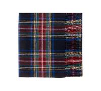 Oxfords Cashmere Reine Schurwolle Luxury Tartan Schal, Black Stewart