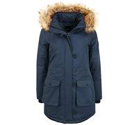 OXMO Acta Damen Wintermantel Parka Mantel mit Kapuze, Größe:XS, Farbe:Insignia Blue (194010)