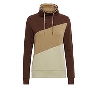 OXMO Agda Damen Sweatshirt Pullover Sweater mit Tube-Kragen, Größe:S, Farbe:Chicory Coffee (191419)