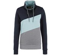 OXMO Agda Damen Sweatshirt Pullover Sweater mit Tube-Kragen, Größe:XS, Farbe:Insignia Blue (194010)