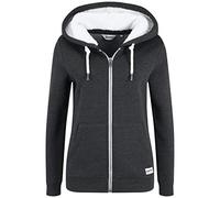 OXMO Kapuzensweatjacke Damen anthrazit, M