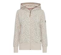 Sweatjacke OXMO "Sweatjacke OXBeatrice" Gr. L, bunt (oyster), Damen, Obermaterial: 55% Polyester PES. 45% Baumwolle CO., Sweatjacken (63755418-L) oyster