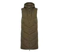 Longweste OXMO "Longweste OXBolyn" Gr. 40, grün (olive night), Damen, Obermaterial: 100% Nylon NY., Westen (67046634-40) olive night