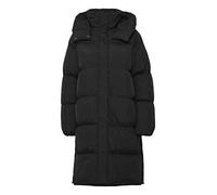 OXMO BY OXElice Damen Steppmantel Wintermantel Winterjacke warm gefüttert hochabschließender Kragen robustes und hochwertiges Material, Größe:40, Farbe:Black (194007)