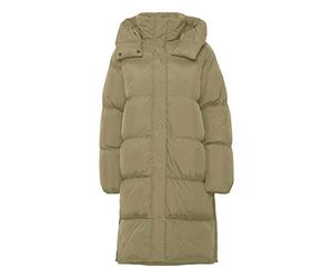 OXMO BY OXElice Damen Steppmantel Wintermantel Winterjacke warm gefüttert hochabschließender Kragen robustes und hochwertiges Material, Größe:40, Farbe:Covert Green (180617)