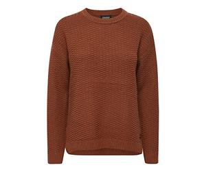 OXMO by OXMilla Damen Strickpullover Feinstrick Pullover Rundhalsausschnitt