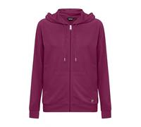 Sweatjacke OXMO "Sweatjacke OXMitanna", Damen, Gr. L, lila (phlox), Obermaterial: 95% Polyester PES. 5% Elasthan EL., Sweatjacken Sweatjacke (93991931-L) phlox