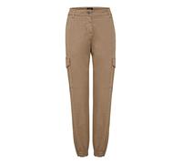 OXMO Coco Damen Cargo Hose Stoffhose Regular Fit, Größe:XXL, Farbe:Dune (171009)