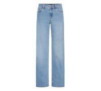 OXMO Damen Jeanshose Straight-Fit-Jeans, 31/30, Ligth Blue Denim (200460)