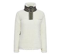 OXMO Elina Troyer Sweatshirt Herren Pullover Sweater mit Teddy Fell mit Stehkragen, Größe:XXL, Farbe:Cloud Dancer (114201)