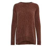 OXMO Elvina Damen Strickpullover Grobstrick Pullover, Größe:S, Farbe:Dark Cinnamon (191436)