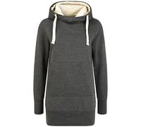 OXMO Jenny Damen Kapuzenpullover Hoodie Pullover mit Kapuze, Größe:L, Farbe:Charcoal (70818)