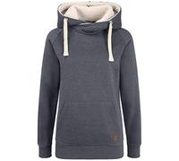 OXMO Julia Pile Damen Kapuzenpullover Hoodie Pullover Mit Kapuze Und Teddy-Fell, Größe:XL, Farbe:Navy Teddy (70230)