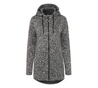 OXMO Kaira Damen Fleecejacke Sweatjacke Jacke, Größe:M, Farbe:Black (194007)