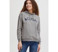 OXMO Kapuzenpullover Damen Baumwolle grau, XS