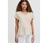OXMO Kurzarmbluse Damen beige, 36