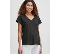 OXMO Kurzarmbluse Damen schwarz, 36