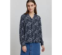 OXMO Langarmbluse Damen blau, 36