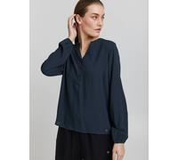 OXMO Langarmbluse Damen blau, 40