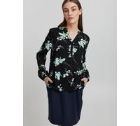 OXMO Langarmbluse Damen schwarz, 36