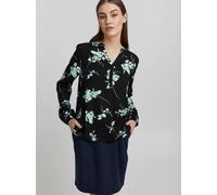 OXMO Langarmbluse Damen schwarz, 38