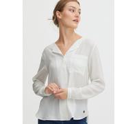 OXMO Langarmbluse Damen weiß, 40