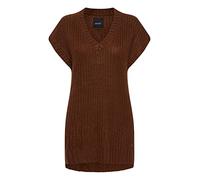 OXMO Lene Damen Strick-Shirt mit kurzen Ärmeln, Größe:S, Farbe:Tortoise Shell (191241)