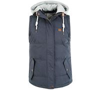 Steppweste OXMO "Steppweste OXLewonda", Damen, Gr. L, blau (insignia b), Obermaterial: 70% Baumwolle CO. 30% Nylon NY., casual, normal normal, Westen, Reißverschluss (51248939-L) insignia b