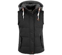 Steppweste OXMO "Steppweste OXLewonda", Damen, Gr. S, schwarz, Obermaterial: 70% Baumwolle CO. 30% Nylon NY., casual, normal normal, Westen, Reißverschluss (97964955-S) schwarz