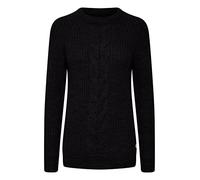 OXMO Natasja Damen Strickpullover Grobstrick Pullover, Größe:M, Farbe:Black (194007)