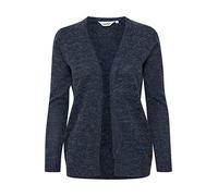 Strickjacke OXMO "Strickjacke OXNena", Damen, Gr. S, blau (marineblaus), Obermaterial: 80% Polyacryl PAN. 20% Nylon NY., Casual, normal, Strickjacken Strickjacke (77674566-S) marineblaus