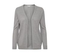 Strickjacke OXMO "Strickjacke OXNena", Damen, Gr. XL, grau (stone mix), Obermaterial: 80% Polyacryl PAN. 20% Nylon NY., Strickjacken Strickjacke (66901223-XL) stone mix