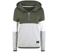 OXMO Omara Damen Kapuzenpullover Hoodie Pullover mit hochabschließender Kapuze, Größe:S, Farbe:Climbing Ivy (190307)