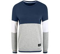 OXMO Omaya Damen Sweatshirt Pullover Sweater mit Rundhalsausschnitt, Größe:S, Farbe:Insignia Blue (194010)