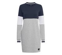 OXMO Omila Damen Sweatkleid Freizeitkleid Kleid Langarm Regular Fit, Größe:XXL, Farbe:Insignia Blue (194010)