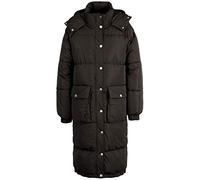 OXMO OXAlba Damen Wintermantel Parka Steppmantel mit Kapuze, Größe:M, Farbe:Black (194007)