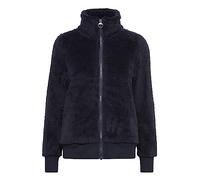 OXMO OXAnneka Damen Sweatjacke Jacke mit Teddyfutter Stehkragen Reißverschluss Eingrifftaschen Regular fit, Größe:XL, Farbe:Total Eclipse (194010)