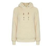 OXMO OXAnniken Fleecepullover Damen Kapuzenpullover Pullover mit Kapuze & Teddyfutter, Größe:XL, Farbe:Cloud Dancer (114201)