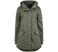 OXMO OXBella Damen Parka Übergangsmantel Lange Jacke mit Kapuze Pattentaschen Regular fit, Größe:L, Farbe:CLIMB IVY (793785)