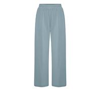 OXMO OXBryndis Damen Hose Stoffhose Culotte aus Modal-Mix Regular Fit, Größe:S, Farbe:Smoke Blue (174412)